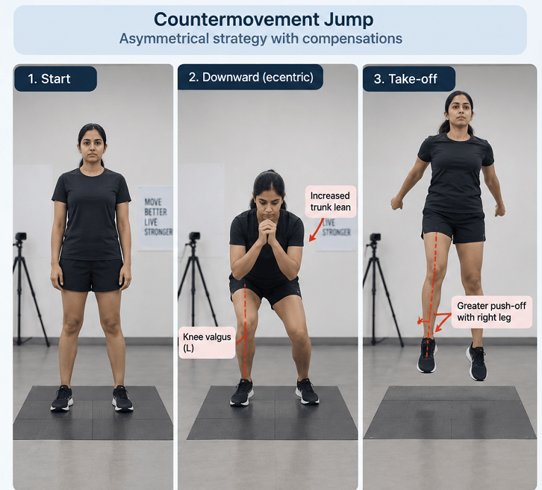 Biomechanical analysis in physiotherapy :CMJ Compensations