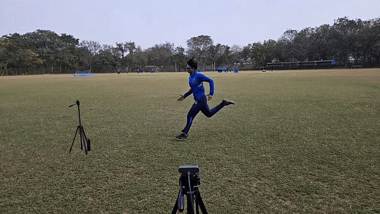 runner with camera